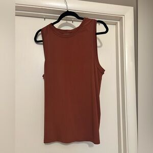 Fabletics Sleeveless Top in Warm Rust